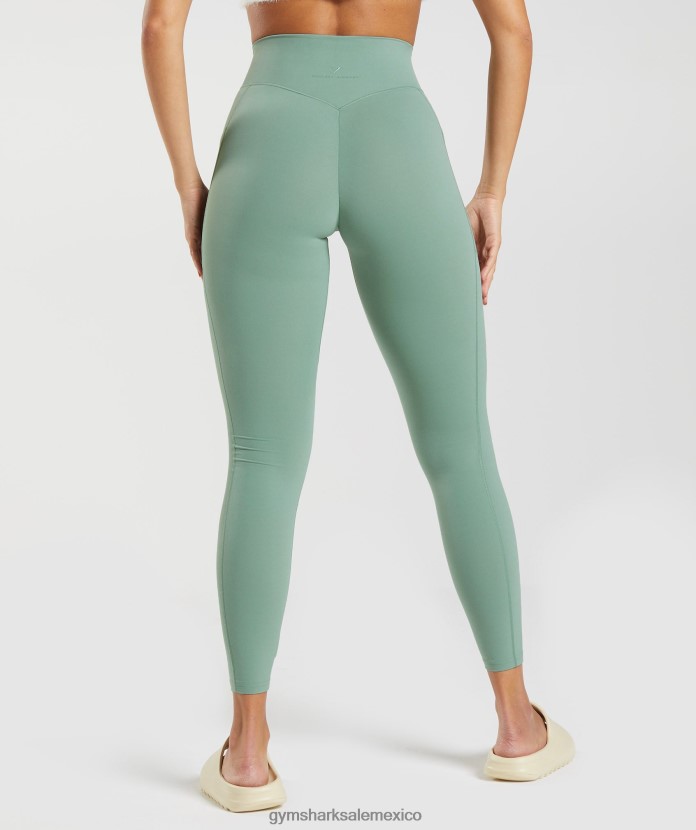 Gymshark leggins con bolsillo de uso diario Whitney hoja verde mujer 04BZTL329 - Gymshark Sale