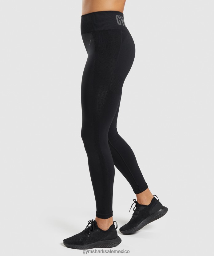 Gymshark leggins flexibles de talle alto negro mujer 04BZTL283 - Gymshark México