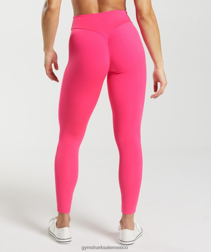 Gymshark leggins gs power originales fucsia brillante mujer 04BZTL256 - Gymshark Hombre
