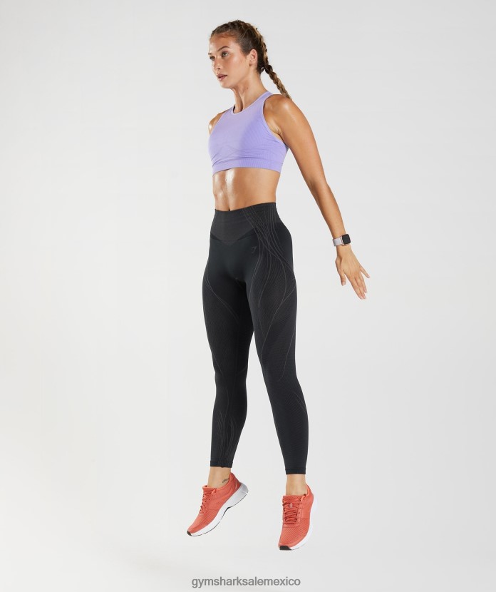 Gymshark leggins sin costuras apex negro/gris ónix mujer 04BZTL334 - Gymshark Sale