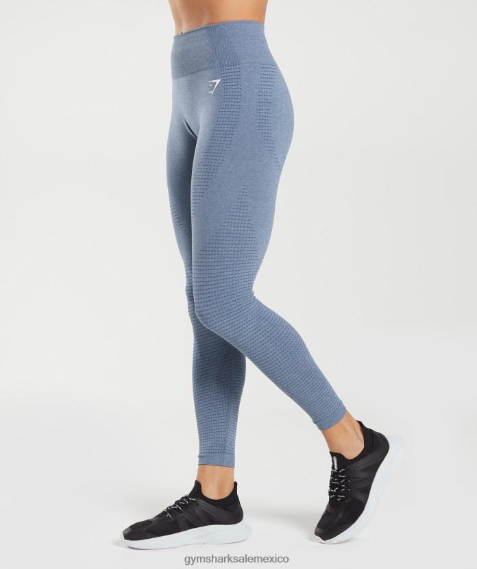 Gymshark leggins vitales sin costuras 2.0 marga azul de la tarde mujer 04BZTL276 - Gymshark Mujer