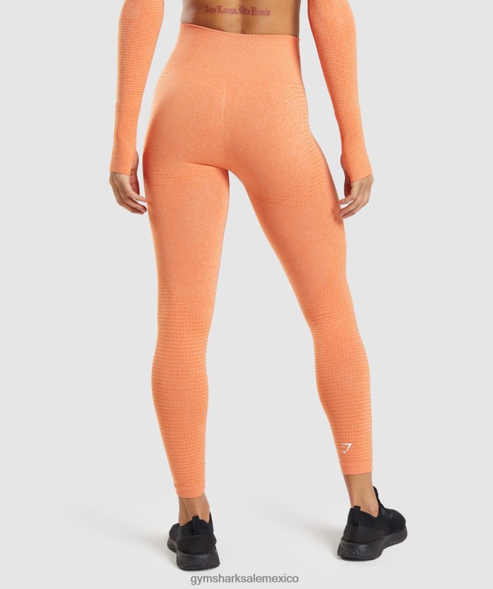 Gymshark leggins vitales sin costuras 2.0 marga de naranja albaricoque mujer 04BZTL319 - Gymshark Sale