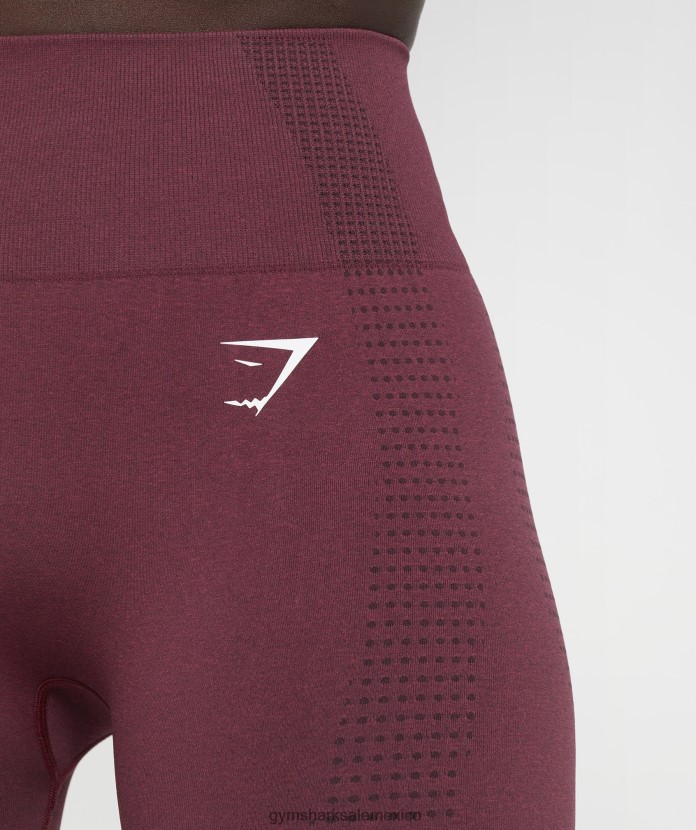 Gymshark leggins vitales sin costuras 2.0 marga granate al horno mujer 04BZTL335 - Gymshark México