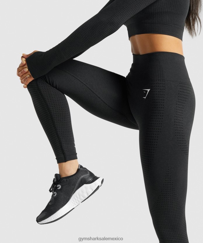 Gymshark leggins vitales sin costuras 2.0 marga negra mujer 04BZTL288 - Gymshark Sale