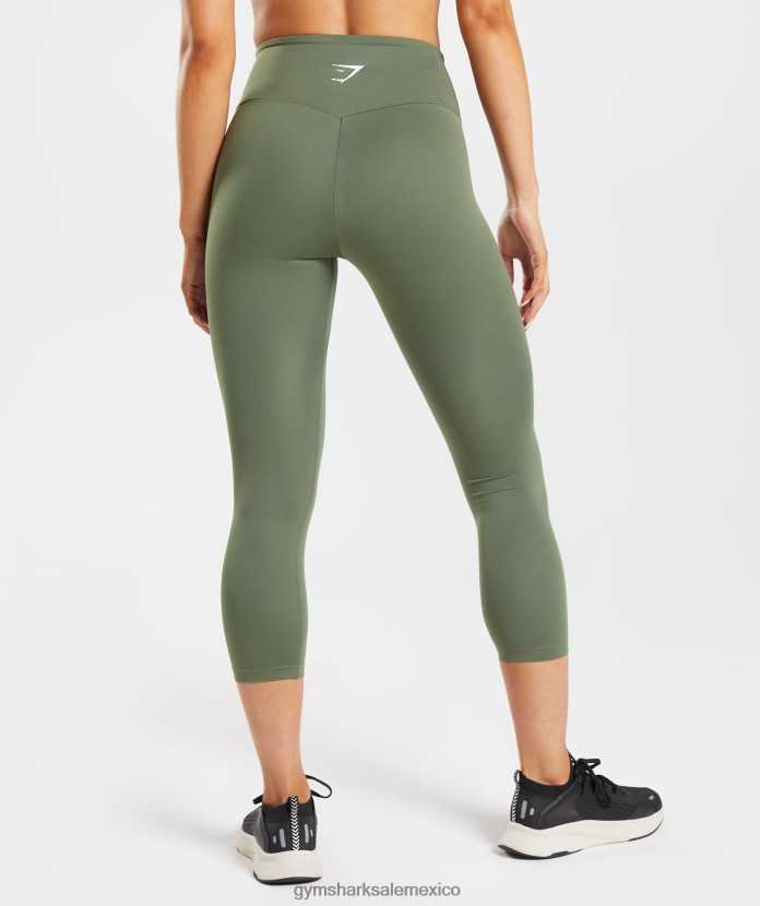 Gymshark mallas de entrenamiento 7/8 núcleo de oliva mujer 04BZTL338 - Gymshark Mexico