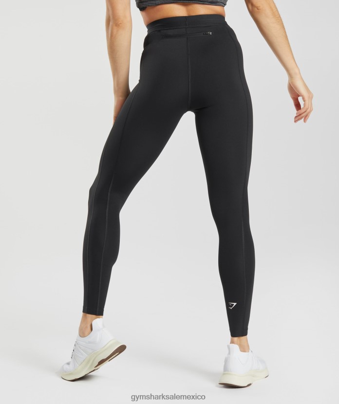 Gymshark mallas para correr negro mujer 04BZTL277 - Gymshark Mexico