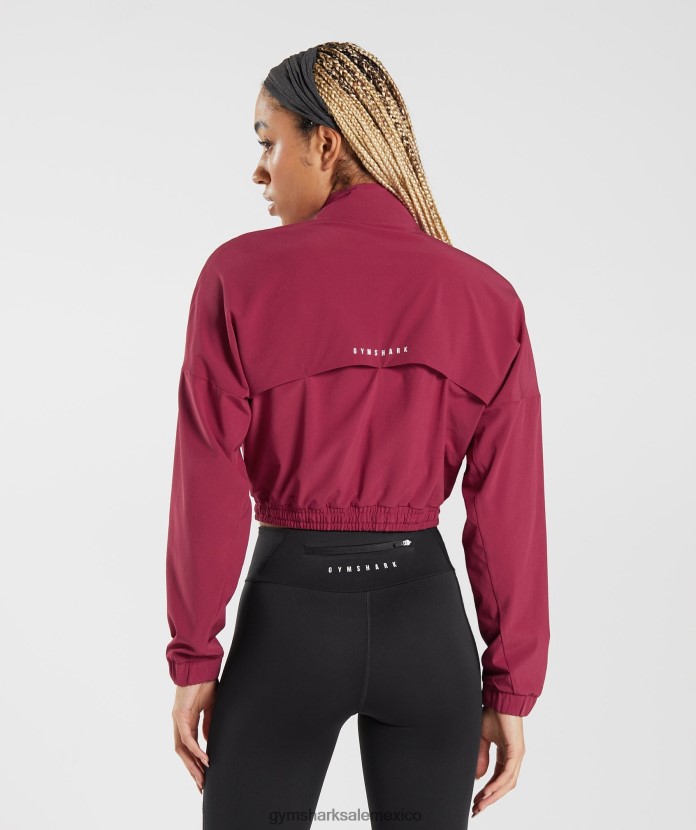 Gymshark cortavientos deportivo grosella rosa mujer 04BZTL381 - Gymshark México