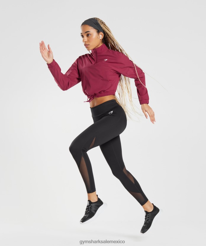 Gymshark cortavientos deportivo grosella rosa mujer 04BZTL381 - Gymshark México