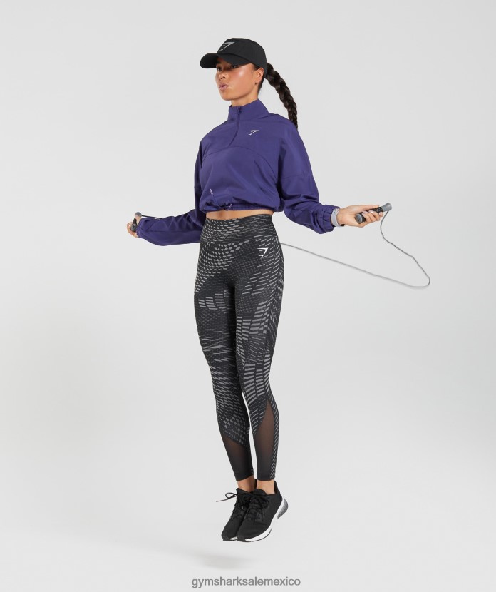 Gymshark cortavientos deportivo neptuno morado mujer 04BZTL350 - Gymshark Sale