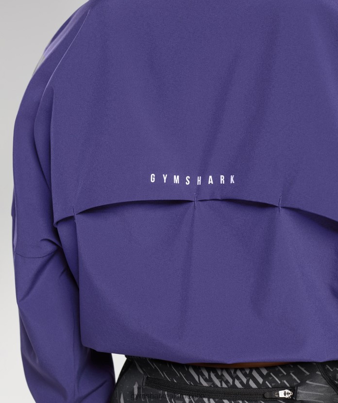 Gymshark cortavientos deportivo neptuno morado mujer 04BZTL350 - Gymshark Sale