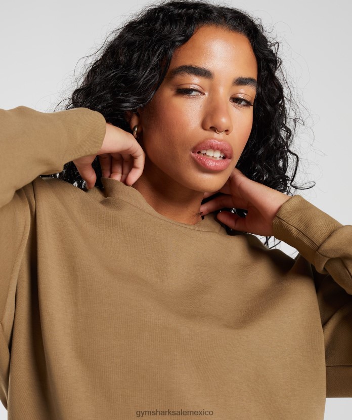 Gymshark retomar el equipo de sudor charco marrón mujer 04BZTL396 - Gymshark México