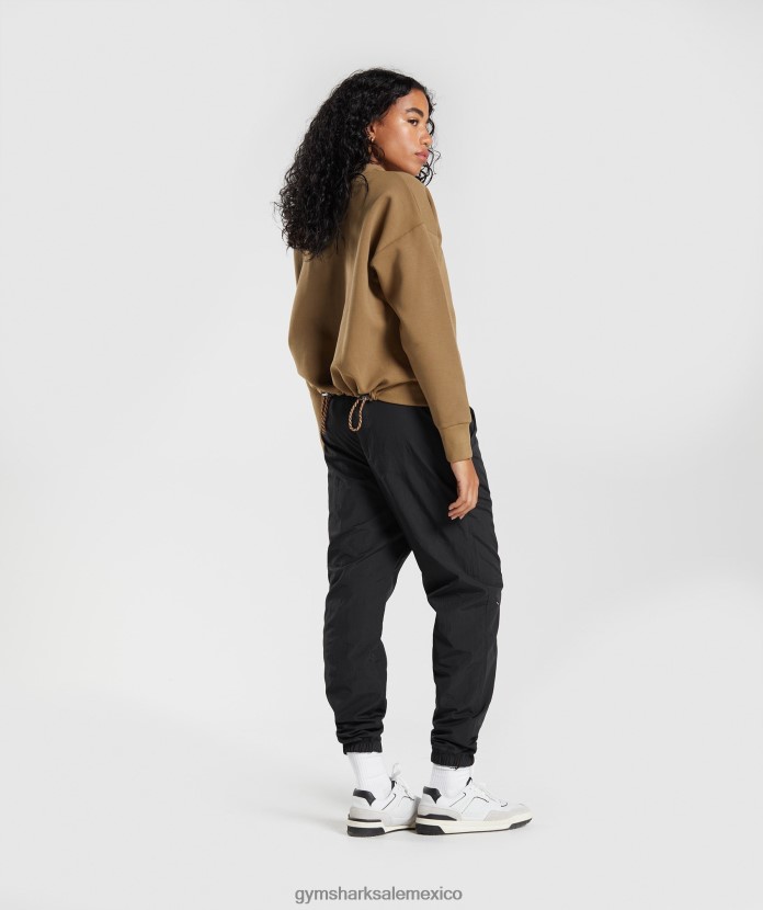 Gymshark retomar el equipo de sudor charco marrón mujer 04BZTL396 - Gymshark México