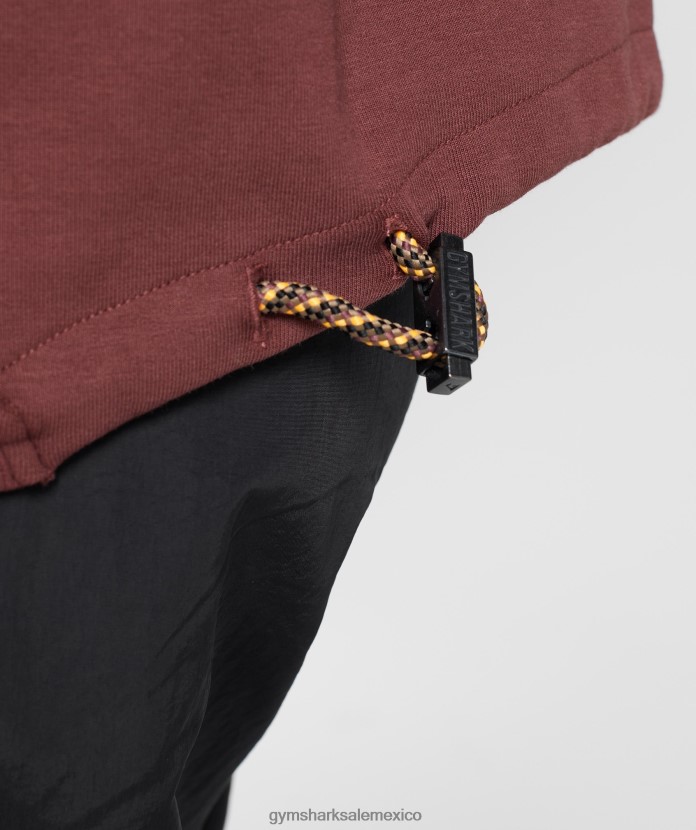 Gymshark retomar el equipo de sudor marrón cereza mujer 04BZTL391 - Gymshark México