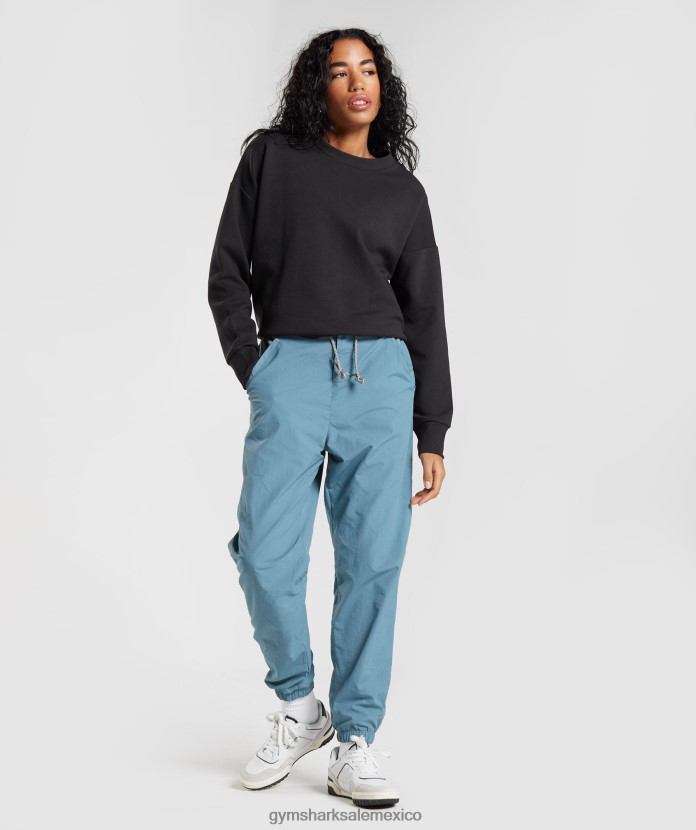 Gymshark retomar el equipo de sudor negro mujer 04BZTL348 - Gymshark Mujer