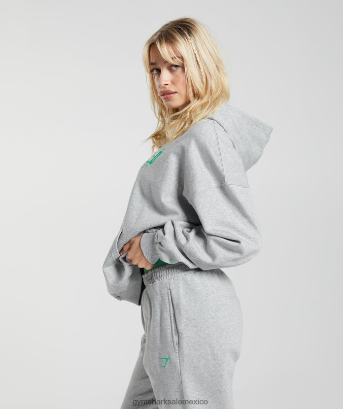 Gymshark sudadera con capucha al máximo marga gris claro mujer 04BZTL360 - Gymshark Sale