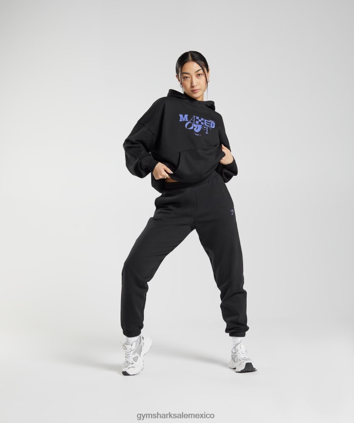 Gymshark sudadera con capucha al máximo negro mujer 04BZTL355 - Gymshark Sale