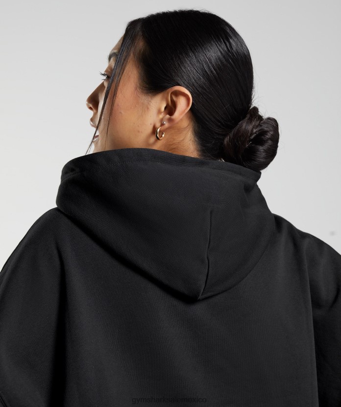 Gymshark sudadera con capucha al máximo negro mujer 04BZTL355 - Gymshark Sale