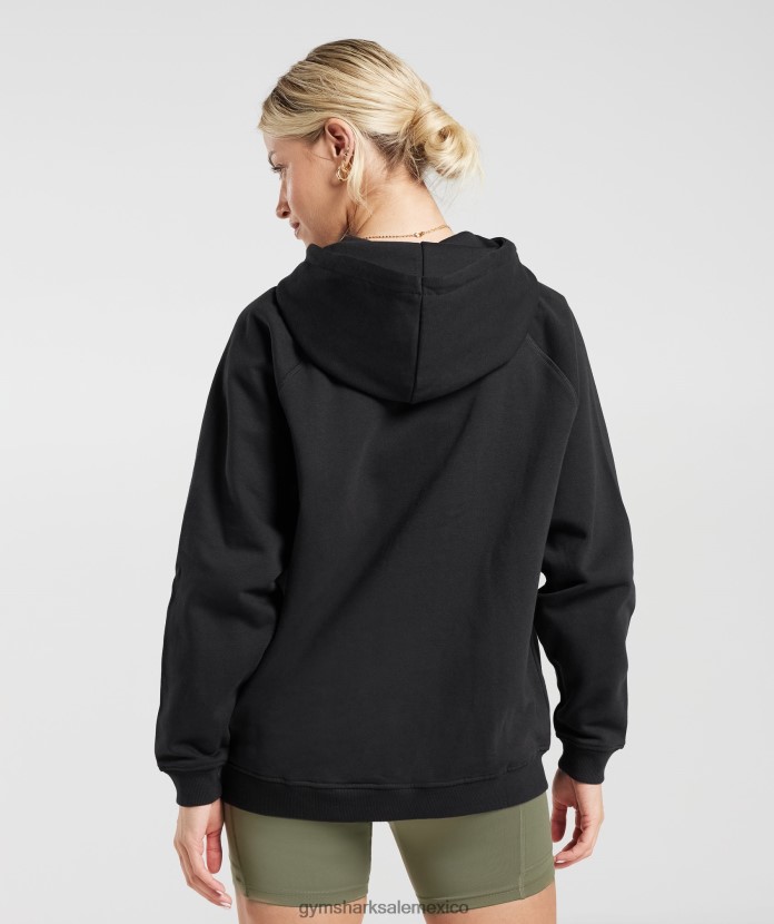 Gymshark sudadera con capucha oversize de polar para entrenamiento negro mujer 04BZTL352 - Gymshark Hombre