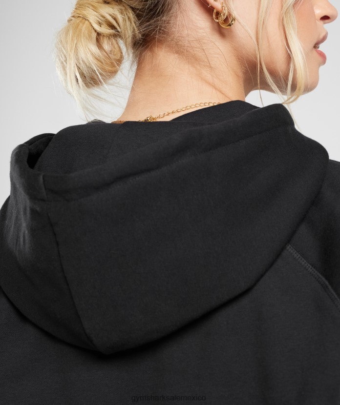 Gymshark sudadera con capucha oversize de polar para entrenamiento negro mujer 04BZTL352 - Gymshark Hombre