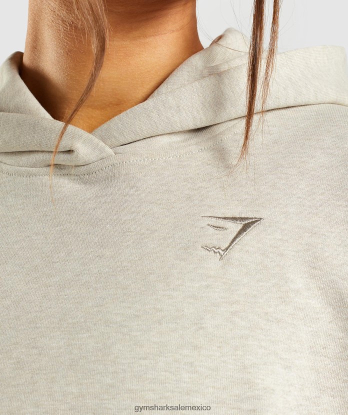 Gymshark sudadera con capucha para el día de descanso marga beige mujer 04BZTL411 - Gymshark Sale