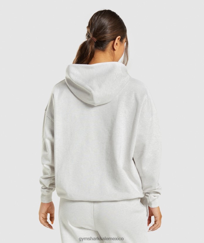 Gymshark sudadera con capucha para el día de descanso marga blanca mujer 04BZTL361 - Gymshark México