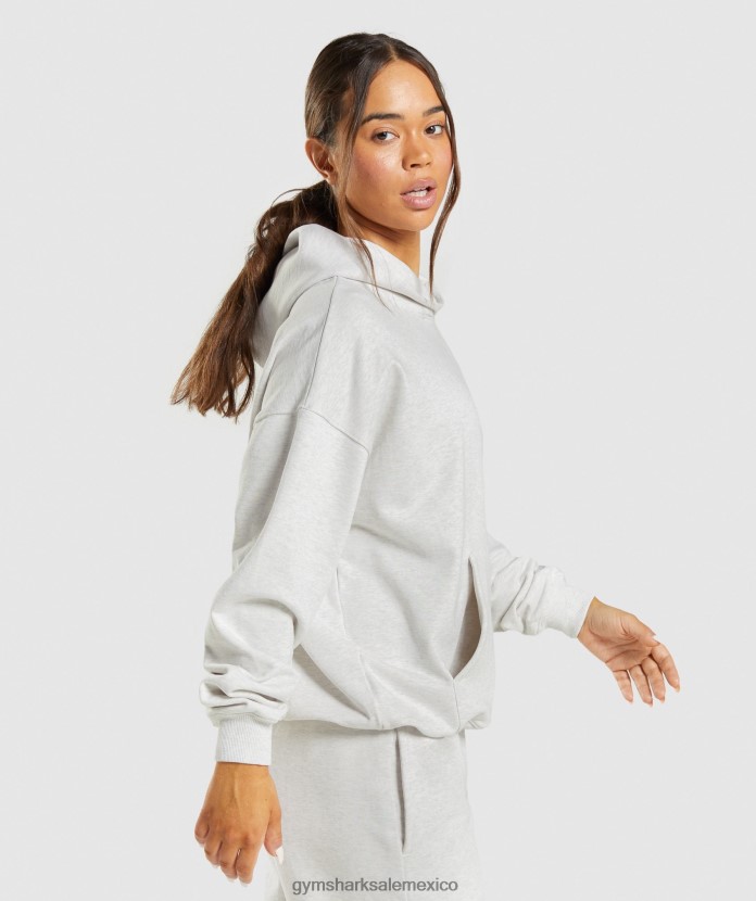Gymshark sudadera con capucha para el día de descanso marga blanca mujer 04BZTL361 - Gymshark México