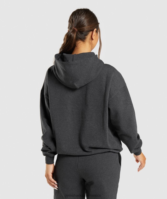 Gymshark sudadera con capucha para el día de descanso marga negra mujer 04BZTL345 - Gymshark Sale