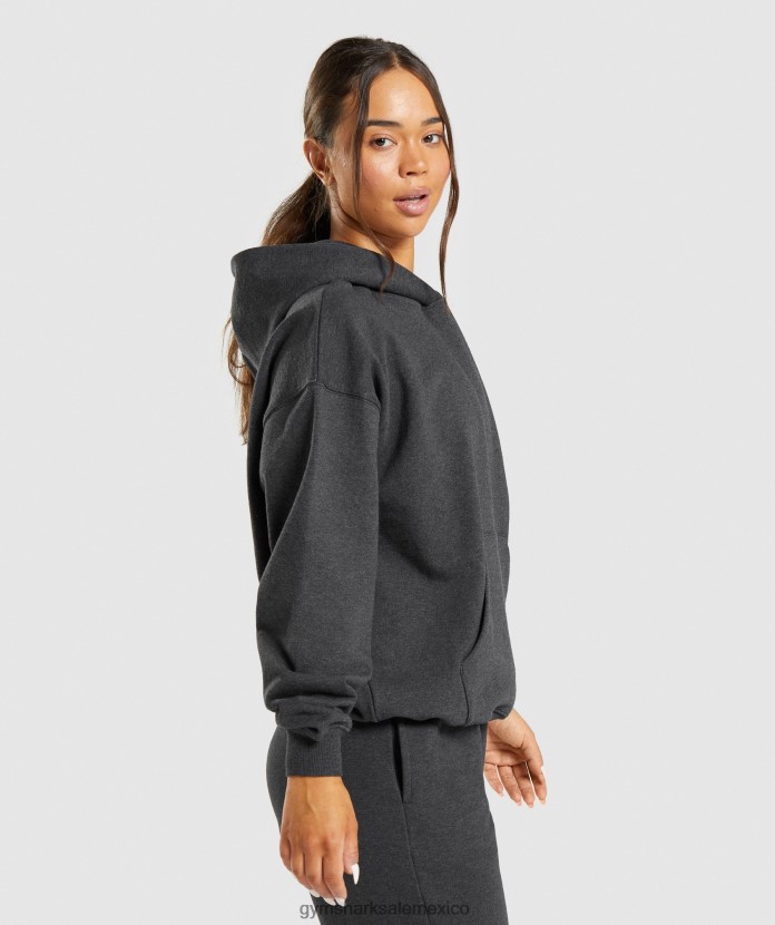 Gymshark sudadera con capucha para el día de descanso marga negra mujer 04BZTL345 - Gymshark Sale