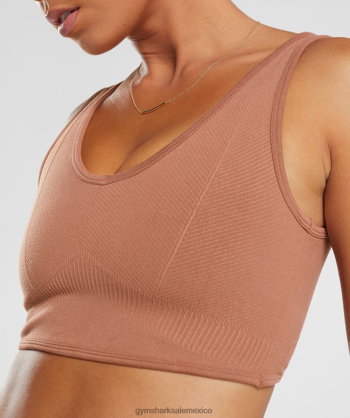 Gymshark bralette sin costuras para el día de descanso cafe cafe mujer 04BZTL175 - Gymshark Hombre