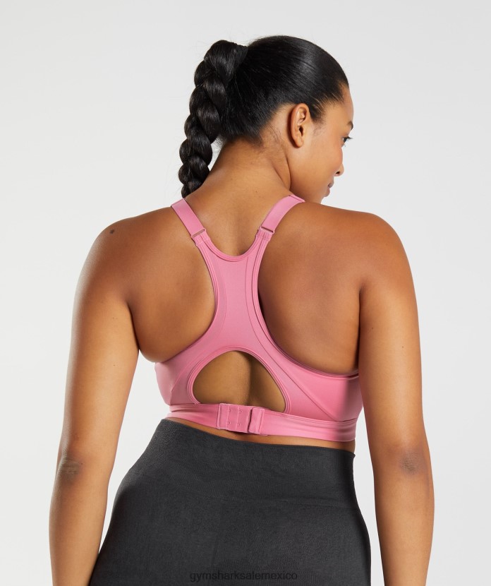 Gymshark sujetador deportivo con cuello alto y sujeción alta florecer rosa mujer 04BZTL170 - Gymshark Hombre