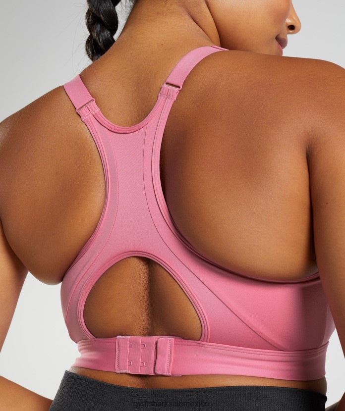 Gymshark sujetador deportivo con cuello alto y sujeción alta florecer rosa mujer 04BZTL170 - Gymshark Hombre