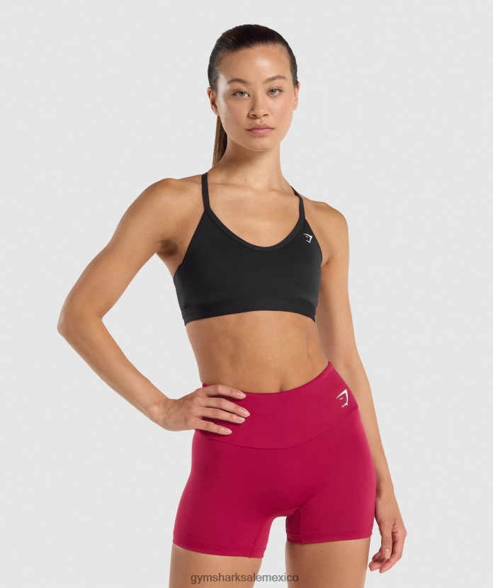 Gymshark sujetador deportivo con cuello en v negro mujer 04BZTL206 - Gymshark Mujer