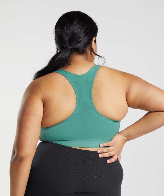 Gymshark sujetador deportivo con espalda cruzada y sujeción alta hoya verde mujer 04BZTL178 - Gymshark Sale
