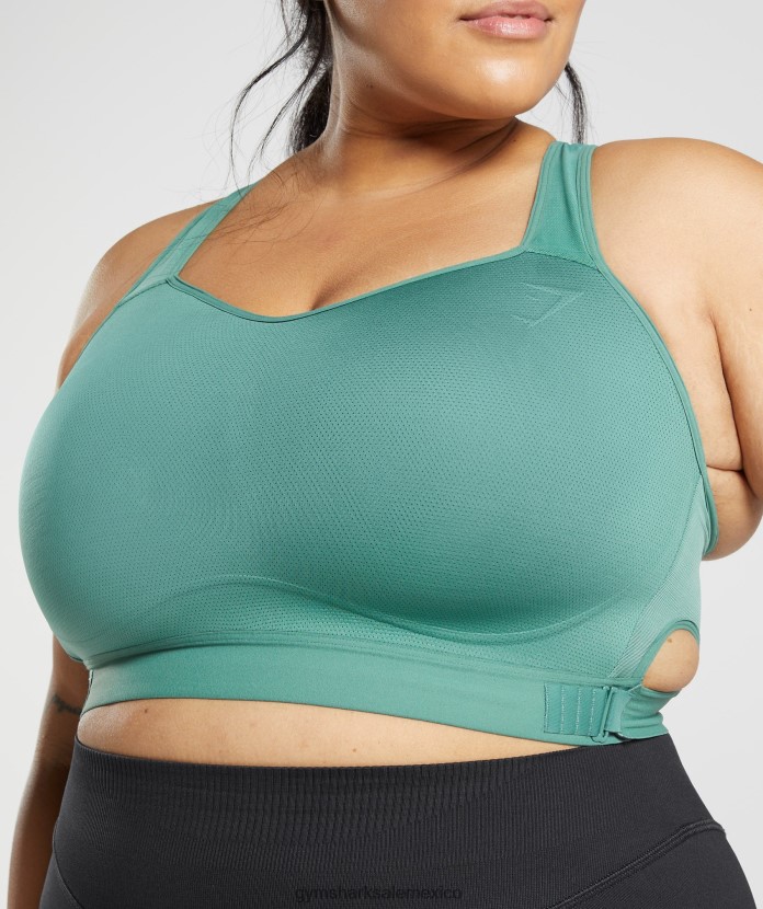 Gymshark sujetador deportivo con espalda cruzada y sujeción alta hoya verde mujer 04BZTL178 - Gymshark Sale