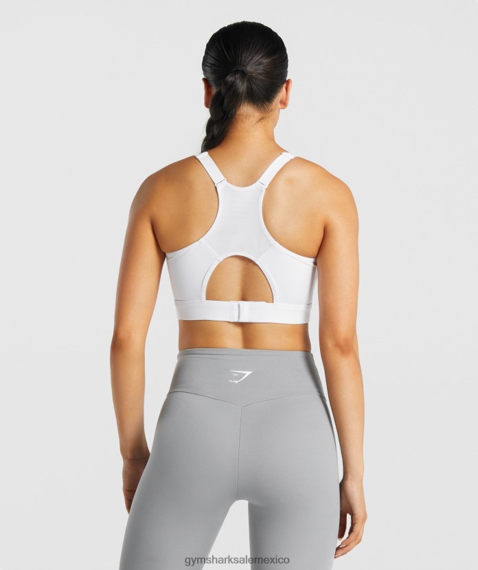 Gymshark sujetador deportivo con espalda de nadador blanco mujer 04BZTL233 - Gymshark Sale