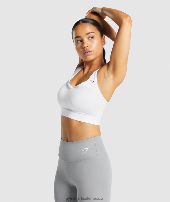 Gymshark sujetador deportivo con espalda de nadador blanco mujer 04BZTL233 - Gymshark Sale