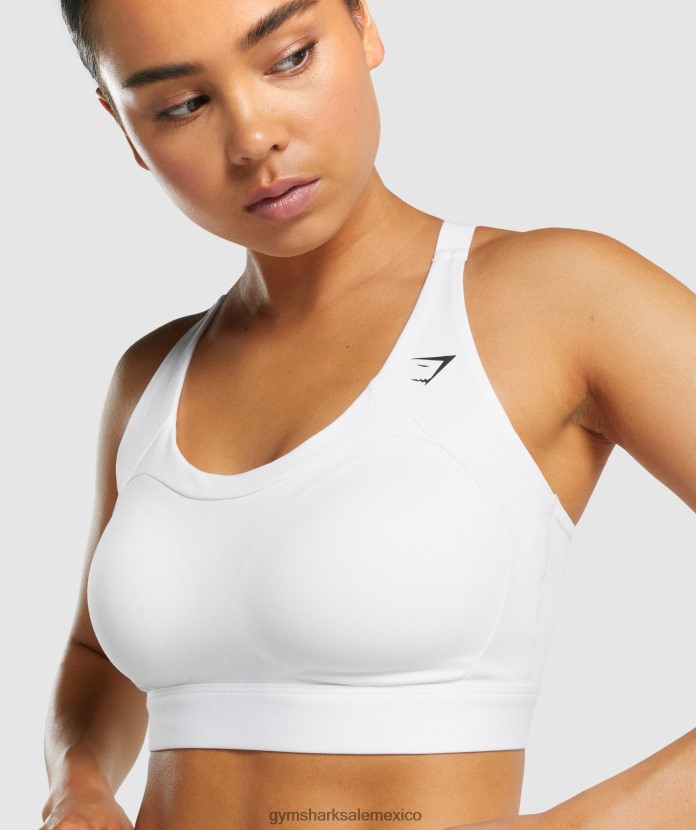Gymshark sujetador deportivo con espalda de nadador blanco mujer 04BZTL233 - Gymshark Sale