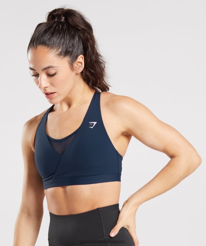 Gymshark sujetador deportivo cruzado marina de guerra mujer 04BZTL155 - Gymshark Hombre