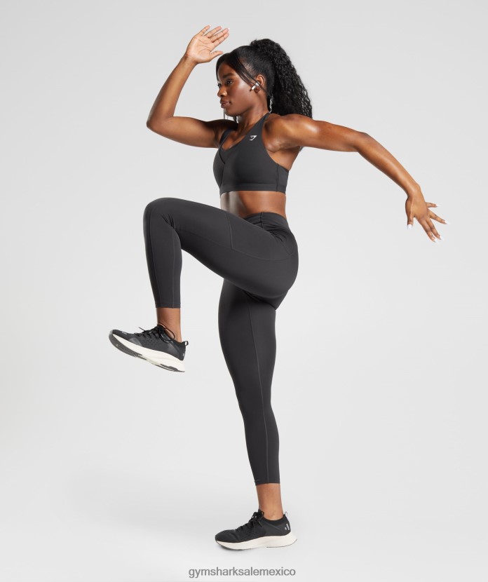 Gymshark sujetador deportivo cruzado negro mujer 04BZTL125 - Gymshark Sale