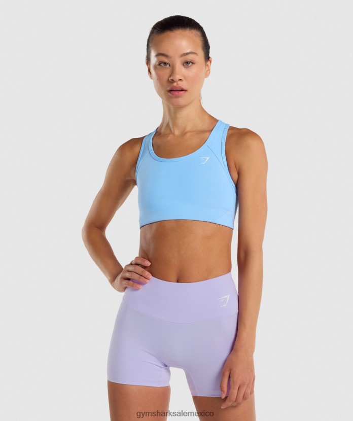 Gymshark sujetador deportivo esencial con espalda de nadador azul claro mujer 04BZTL232 - Gymshark Mexico