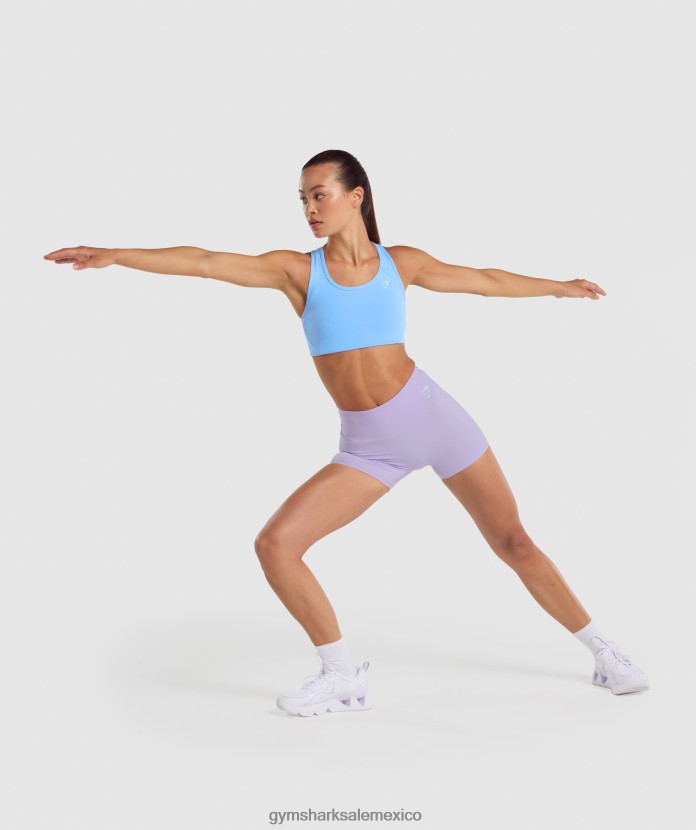 Gymshark sujetador deportivo esencial con espalda de nadador azul claro mujer 04BZTL232 - Gymshark Mexico