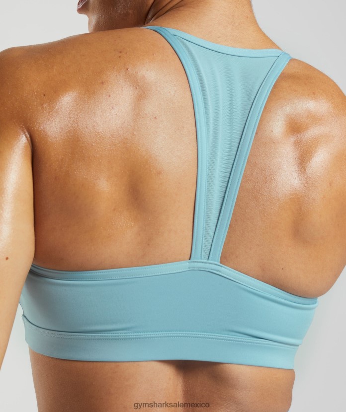 Gymshark sujetador deportivo gs power iceberg azul mujer 04BZTL154 - Gymshark México