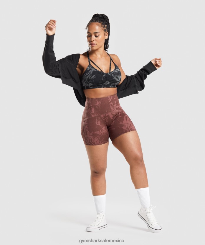 Gymshark sujetador deportivo gs power impresión negra mujer 04BZTL199 - Gymshark México