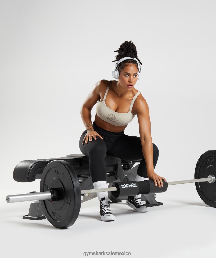 Gymshark sujetador deportivo heredado gris guijarro mujer 04BZTL204 - Gymshark México