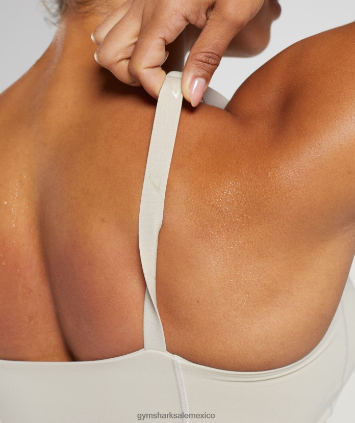 Gymshark sujetador deportivo heredado gris guijarro mujer 04BZTL204 - Gymshark México