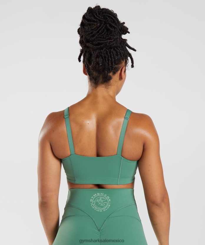 Gymshark sujetador deportivo heredado hoya verde mujer 04BZTL174 - Gymshark México