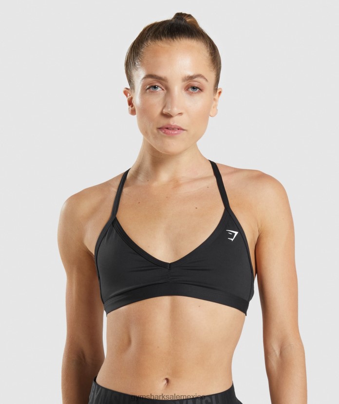 Gymshark sujetador deportivo minimalista negro mujer 04BZTL135 - Gymshark Mujer