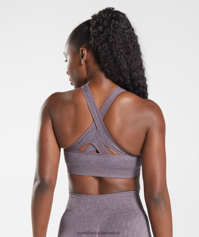 Gymshark sujetador deportivo sin costuras adapt animal salvaje |lila almizclera mujer 04BZTL188 - Gymshark Sale