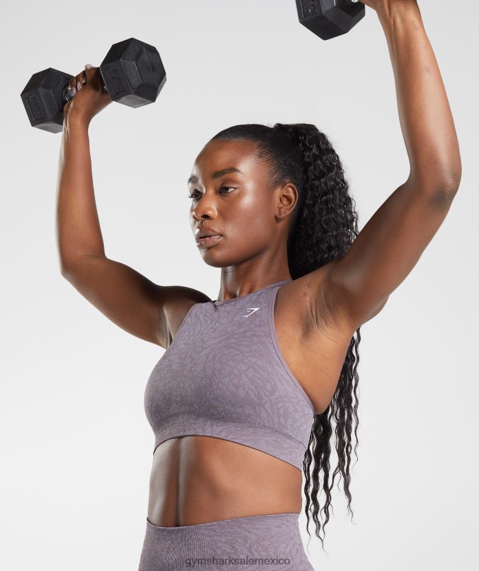 Gymshark sujetador deportivo sin costuras adapt animal salvaje |lila almizclera mujer 04BZTL188 - Gymshark Sale