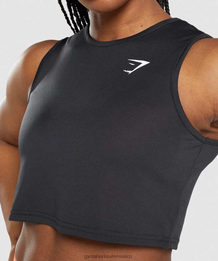 Gymshark tanque de cultivo de entrenamiento negro mujer 04BZTL421 - Gymshark Mexico